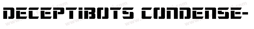 Deceptibots Condense字体转换